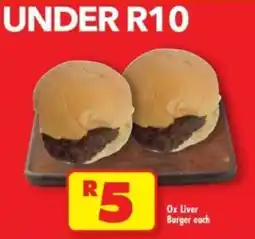 Shoprite Ox Liver Burger offer
