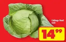 Shoprite Cabbage Head offer