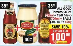 KitKat Cash and Carry All Gold Tomato Sauce + C&B Mayo + M's Balls Chutney offer