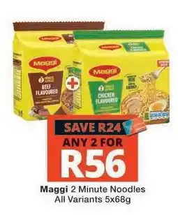 Checkers MAGGI 2 MINUTE NOODLES offer