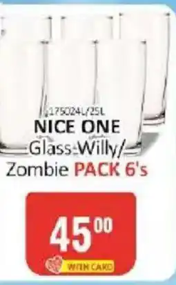 KitKat Cash and Carry Nice One Glass-Willy/Zombie offer
