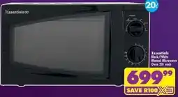 Shoprite Manual microwave oven offer