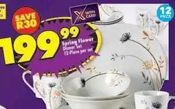 Shoprite Spring flower dinner set offer