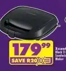 Shoprite Xssential black 2-slice sandwich maker offer