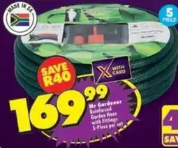 Shoprite Mr Gardener Reinforced Garden Hose offer