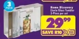 Shoprite Home Discovery Livvia Glass Tumbler offer