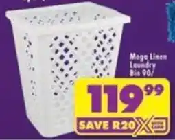 Shoprite Mega Linen Laundry Bin offer