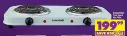 Shoprite Essentials - twin spiral hot plate offer