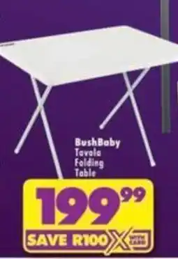 Shoprite BushBaby Folding Table offer