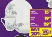 Shoprite India coffee mug, india bowl, india dinner plate offer