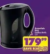 Shoprite Black cordless kettle offer