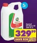 Shoprite Castrol - gtx motor oil 20w-50 offer