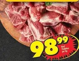 Shoprite Beef potjiekos offer