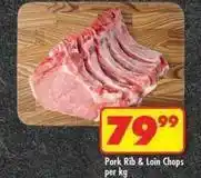 Shoprite Pork rib & loin chops offer