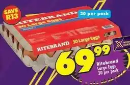 Shoprite Ritebrand - large eggs offer