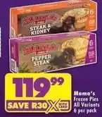 Shoprite Mama's - frozen pies offer
