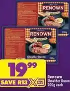 Shoprite Renown - shoulder bacon offer