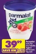 Shoprite Parmalat - fruit/fat free fabulite free yoghurt offer