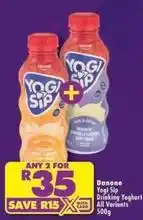 Shoprite Danone - yogi sip drinking yoghurt offer