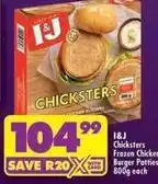 Shoprite I&j - frozen chicken burger patties offer