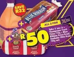 Shoprite Blue ribbon - juice & french polony offer