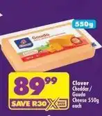 Shoprite Clover - cheddar/gouda cheese offer