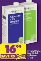 Shoprite Crystal valley - long life milk offer