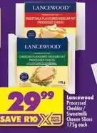 Shoprite Lancewood - processed cheddar/sweetmilk cheese slices offer