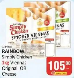 KitKat Cash and Carry RAINBOW Simply Chicken Smoked Viennas offer