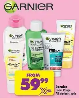 Shoprite Garnier - facial range offer