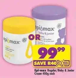 Shoprite Regular/baby & junior cream offer