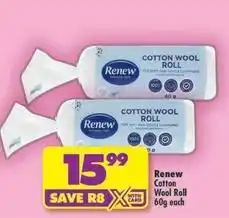 Shoprite Renew - cotton wool roll offer