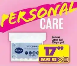 Shoprite Renew - cotton buds offer