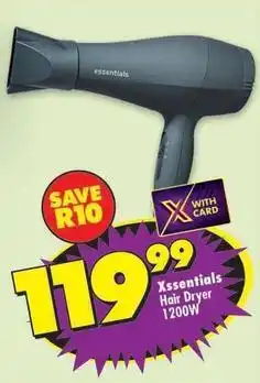 Shoprite Essentials - hair dryer 1200w offer