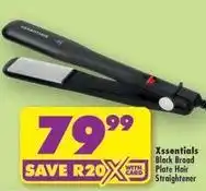 Shoprite Black broad plate hair straightener offer