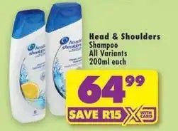 Shoprite Head & shoulders - shampoo offer