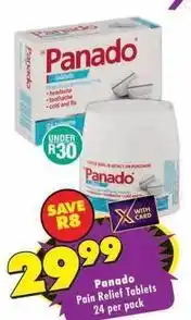 Panado - pain relief tablets
