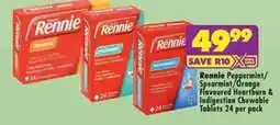 Shoprite Rennie - heartburn & indigestion chewable tablets offer