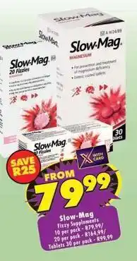 Shoprite Slow-mag fizzy supplements offer