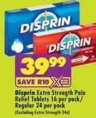 Shoprite Extra strength pain relief tablets offer