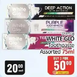 KitKat Cash and Carry White Glo Toothpaste Assorted offer