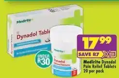 Shoprite Dynadol pain relief tablets offer