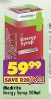 Shoprite Energy syrup offer