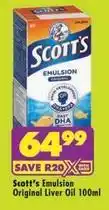 Shoprite Scott - emulsion original liver oil 100ml offer