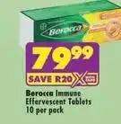 Shoprite Berocca - immune effervescent tablets offer