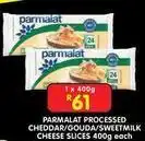 Shoprite Parmalat - processed cheddar/gouda/sweetmilk cheese slices offer