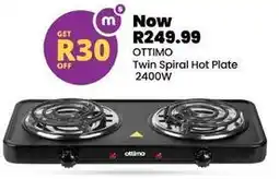 Shoprite Ottimo - twin spiral hot plate 2400w offer