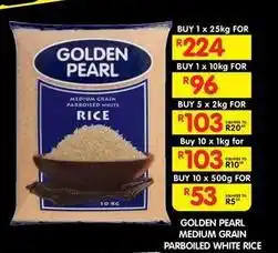 Shoprite Golden pearl - medium grain parboiled white rice offer