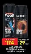 Shoprite Axe - aerosol for men offer