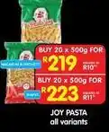 Shoprite Joy - joy pasta offer